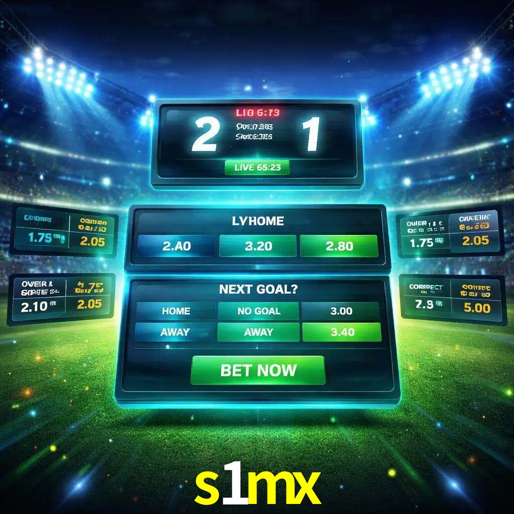 Vista de apuestas en vivo s1mx durante un partido en curso